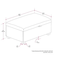 Pouf de rangement Corliving Liya Cream Boucle, banc de rangement moderne rembourré pour bout de lit, banc Sherpa crème, pour salon, entrée, chambre à coucher