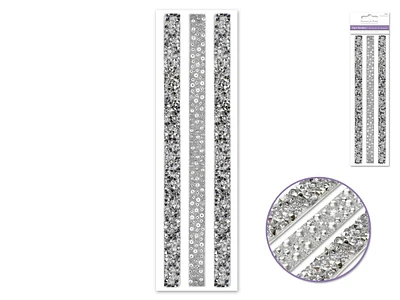 Crushed Diamond Gem Borders x3