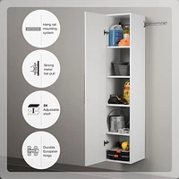 Prepac Armoire de rangement étroite HangUps de 15 po