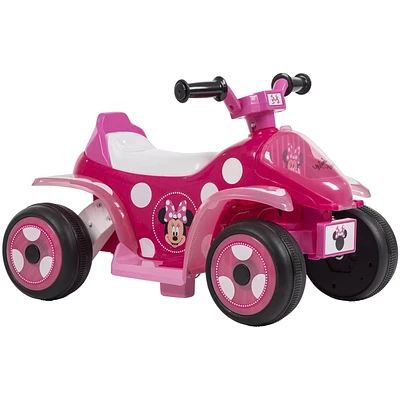 Minnie de Disney, jouet porteur, 6 volts, Quad pour les filles par Huffy, Rose