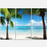 Designart Palmiers et mer Art mural sur toile