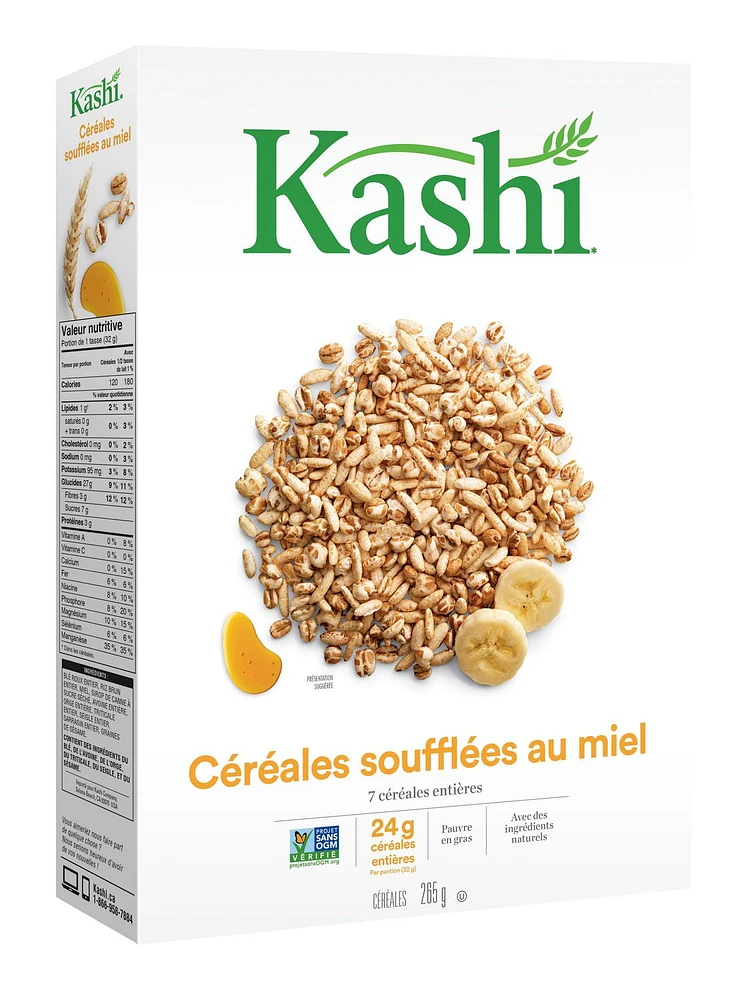 Kashi Honey Puffed Grains Cereal, 265g