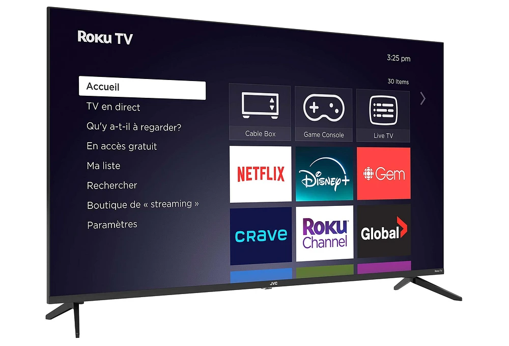 JVC 50” UHD DLED Smart Roku TV