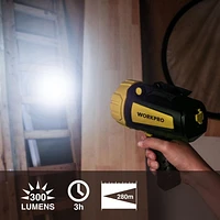 WorPro Projecteur LED rechargeable au lithium-ion de 300 lumens Lampe de travail
