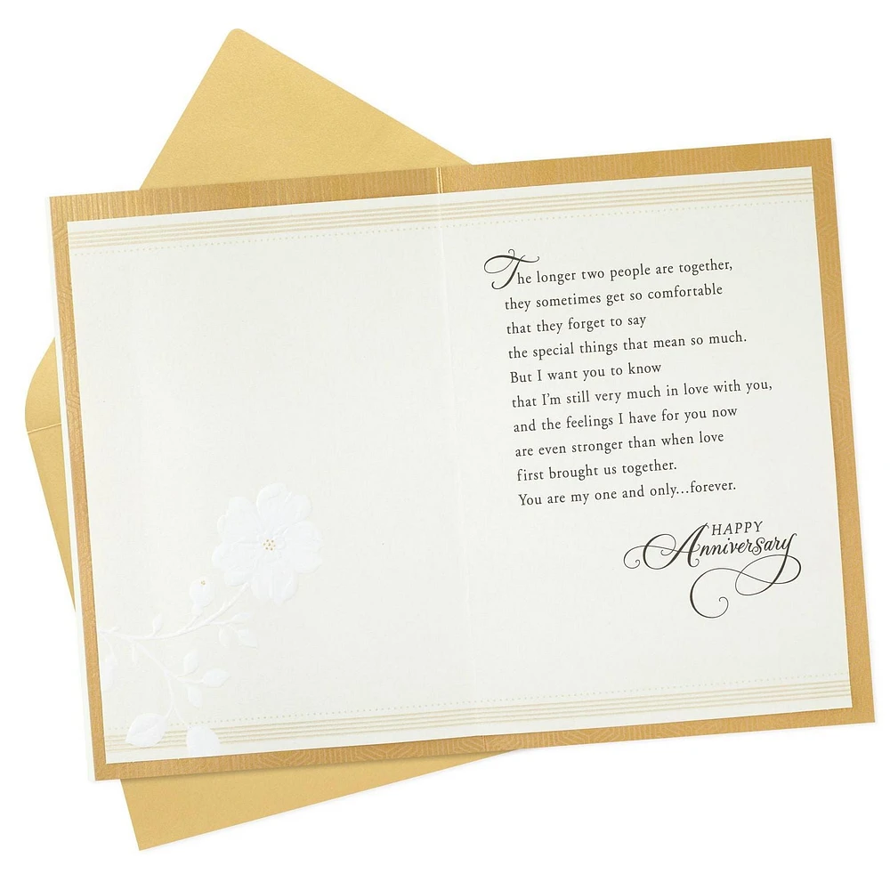 Carte d'anniversaire pour un époux, une épouse, un copain, une copine, Hallmark (« My Heart is Yours »)