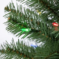 Holiday Time Arbre de Noël artificiel Épinette Complet Régulier Noble Pré-Éclairé de 24 po (60,96 cm) - Vert