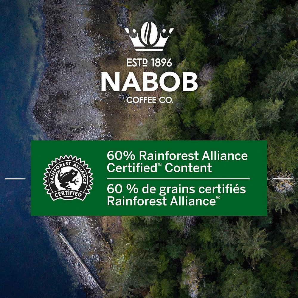 Dosettes de café Nabob 1896 Tradition compostables à 100 %