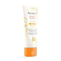 Aveeno Protect and Hydrate Face and Body Sunscreen SPF 30, Water and Sweat Resistant, Oxybenzone Free, 88mL, 88 mL
