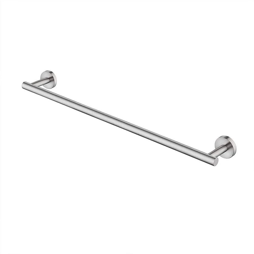 Avanities 30 in. Barre à serviette ronde en acier inoxydable W en acier inoxydable brossé AI-34581