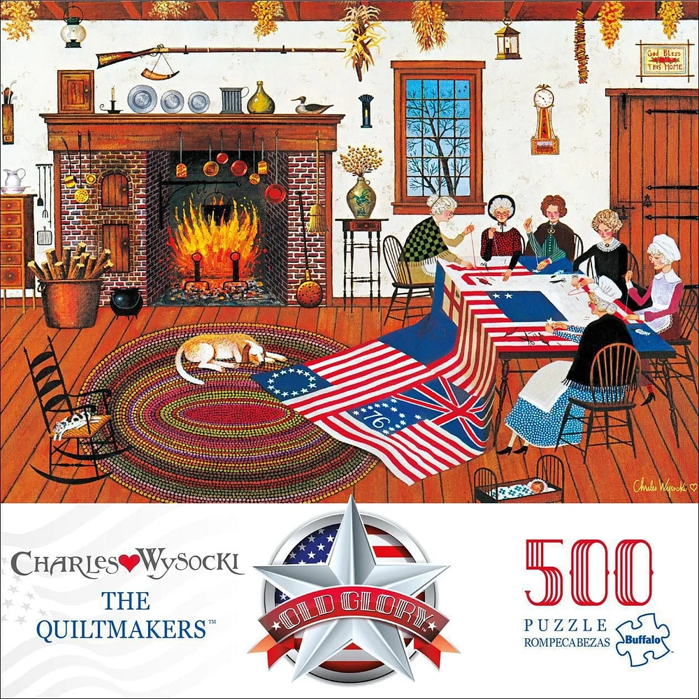 Buffalo Games - Old Glory - The Quiltmakers - 500 Piece Jigsaw Puzzle