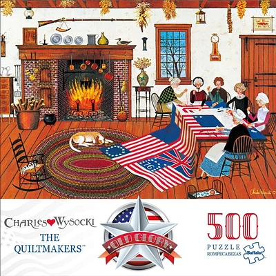 Buffalo Games - Le puzzle Old Glory - The Quiltmakers - en 500 pièces