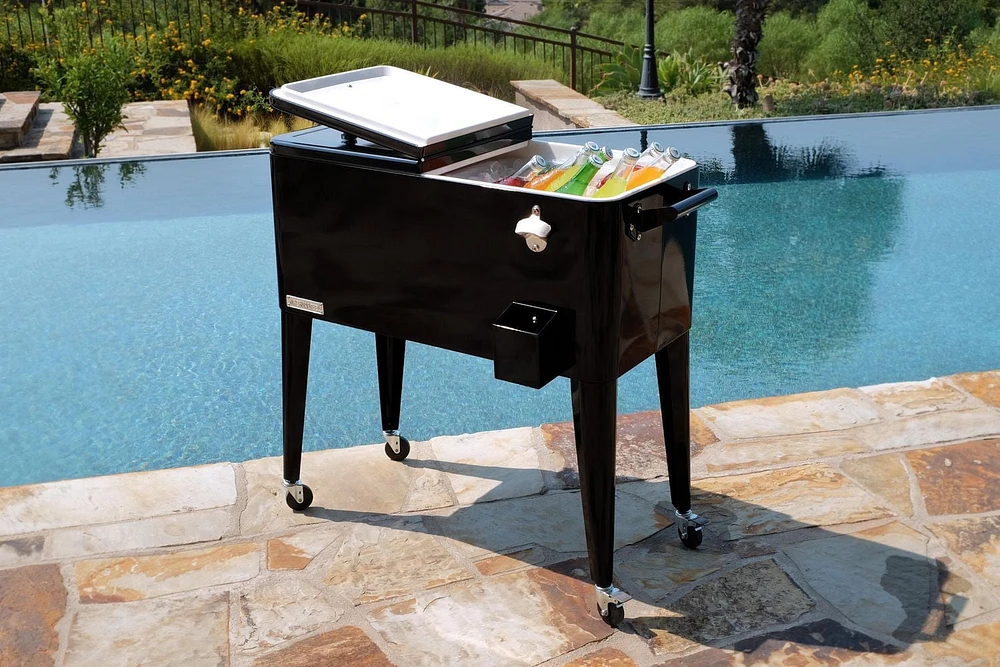 Permasteel Refroidisseur de Patio 80QT - Noire