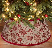 Holiday Time Red Poinsettia Stand Band™ Tree Stand Collar