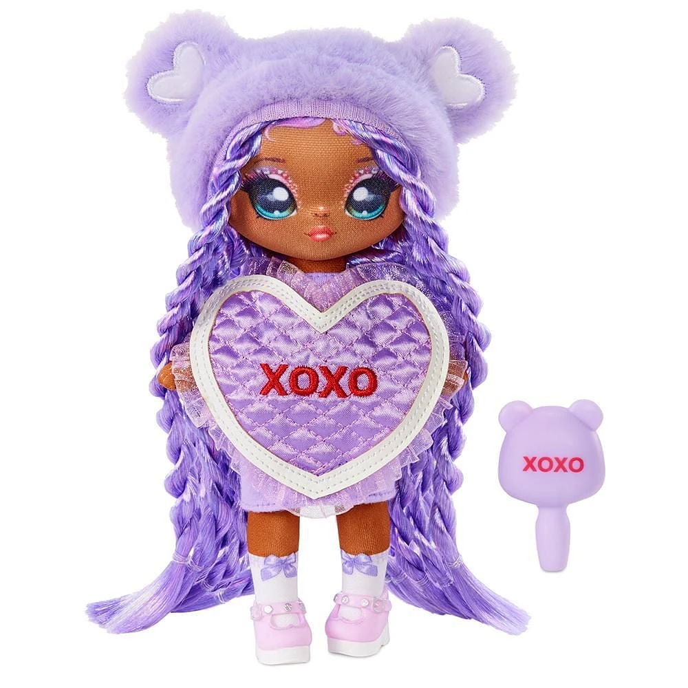Na Na Na Surprise Eva Evermore : poupée-mannequin de 19 cm (7,5 po), inspirée d’un ourson lavande