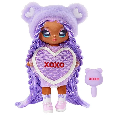 Na Na Na Surprise Eva Evermore : poupée-mannequin de 19 cm (7,5 po), inspirée d’un ourson lavande