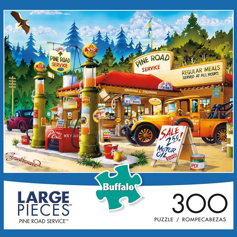 Buffalo Games - Le puzzle Large Pieces - Pine Road Service - en 300 pièces
