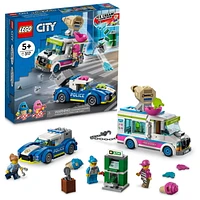 LEGO City Poursuite policière du camion de crème glacée 60314 Ensemble de construction (317 pièces)