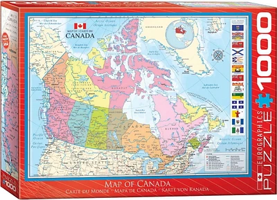 Map of Canada 1000 Piece Puzzle