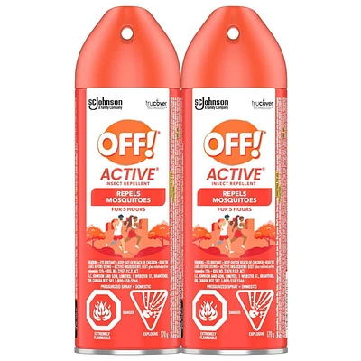 OFF! Aérosol chasse-moustiques Active résistant à la transpiration 170 g