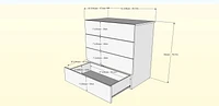 Nexera Nordik 4-Drawer Chest, Natural Maple