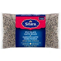 Sitara Split Black Matpe Beans, 1.81 kg (4 lb)