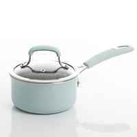 Kenmore Elite Andover 10-Piece Nonstick Cookware Set, Glacier Blue