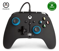 PowerA Enhanced Wired Controller for Xbox – Blue Hint, XBOX