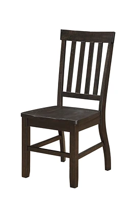 ACME Maisha Side Chair (Set-2) in Rustic Walnut