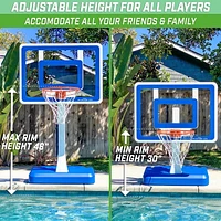 GoSports - Ballon de basket Splash Hoop ELITE - Bleu