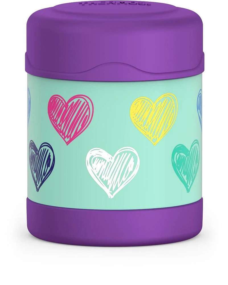 Thermos Funtainer Pot Alimentaire Isolé Sous Vide en Acier Inoxydablede 10 Oz, Coeurs