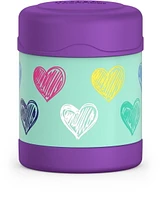 Thermos Funtainer Pot Alimentaire Isolé Sous Vide en Acier Inoxydablede 10 Oz, Coeurs
