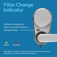 Système de filtration d’eau sur robinet Brita, fini chromé Système de filtration