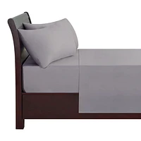 Ensemble de draps 100 % coton à contexture de 400 fils hometrends, satin de coton Taille : 1 place