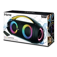 iHome BOOMBOX ANTI-ÉCLABOUSSURES À COULEURS CHANGEANTES BOOMBOX COULEURS CHANGEANTES