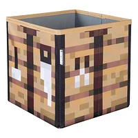 Minecraft Set of 2 Fabric Storage Boxes - Creeper Head/Crate<br>
