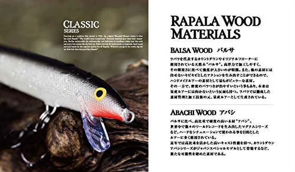 Rapala Floating Lure, Wounded minnow action