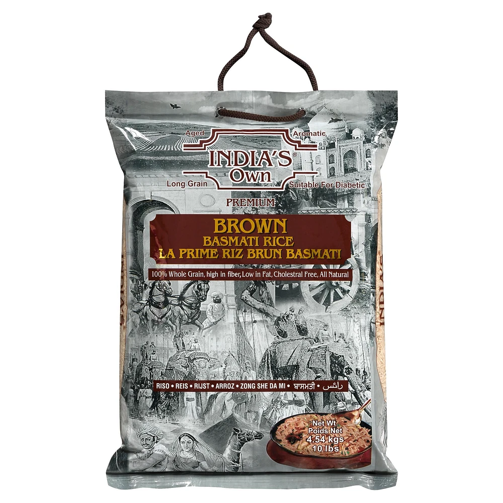 India's own - Premium Brown Basmati Rice 4.54 Kg