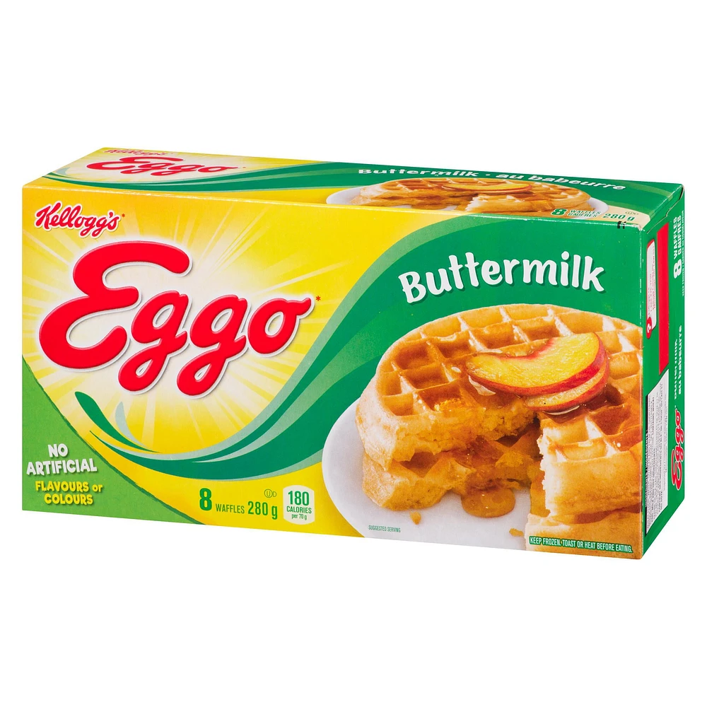 EGGO  Buttermilk Waffles, 280g (8 waffles), Eggo Buttermilk Waffles 280g