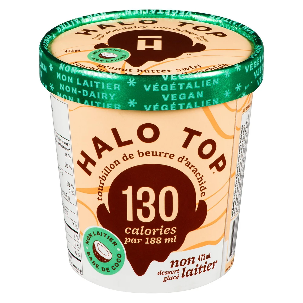 Halo Top Non-Dairy Peanut Butter Swirl Frozen Dessert