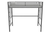 Lit Mezzanine en Métal Brittain Your Zone, Argent