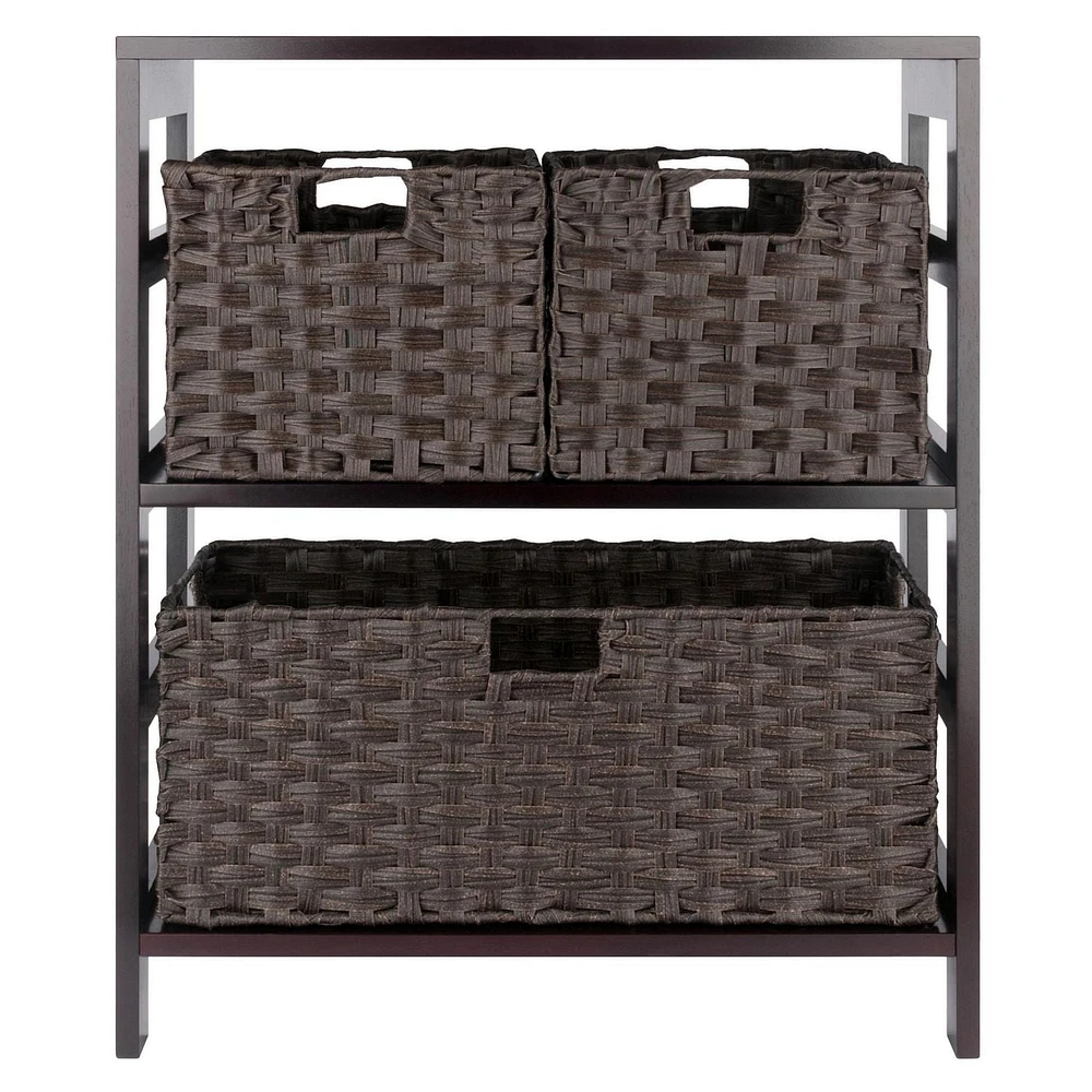 Leo 4pc Storage Shelf with Basket Set
