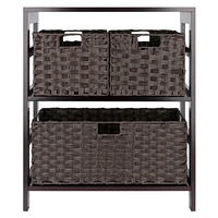 Leo 4pc Storage Shelf with Basket Set