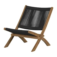 Wood and Rope Lounge Chair from the collection Agave South Shore
