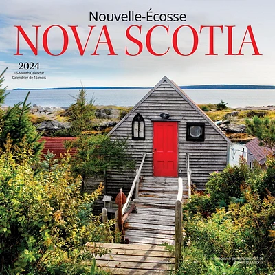 Wyman Publishing Nova Scotia 2024 12x24 Inch Square Wall Calendar, 9781525611582