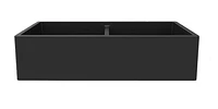 American Imaginations -in. W CSA Approved Black Granite Composite Kitchen Sink With Bowl AI