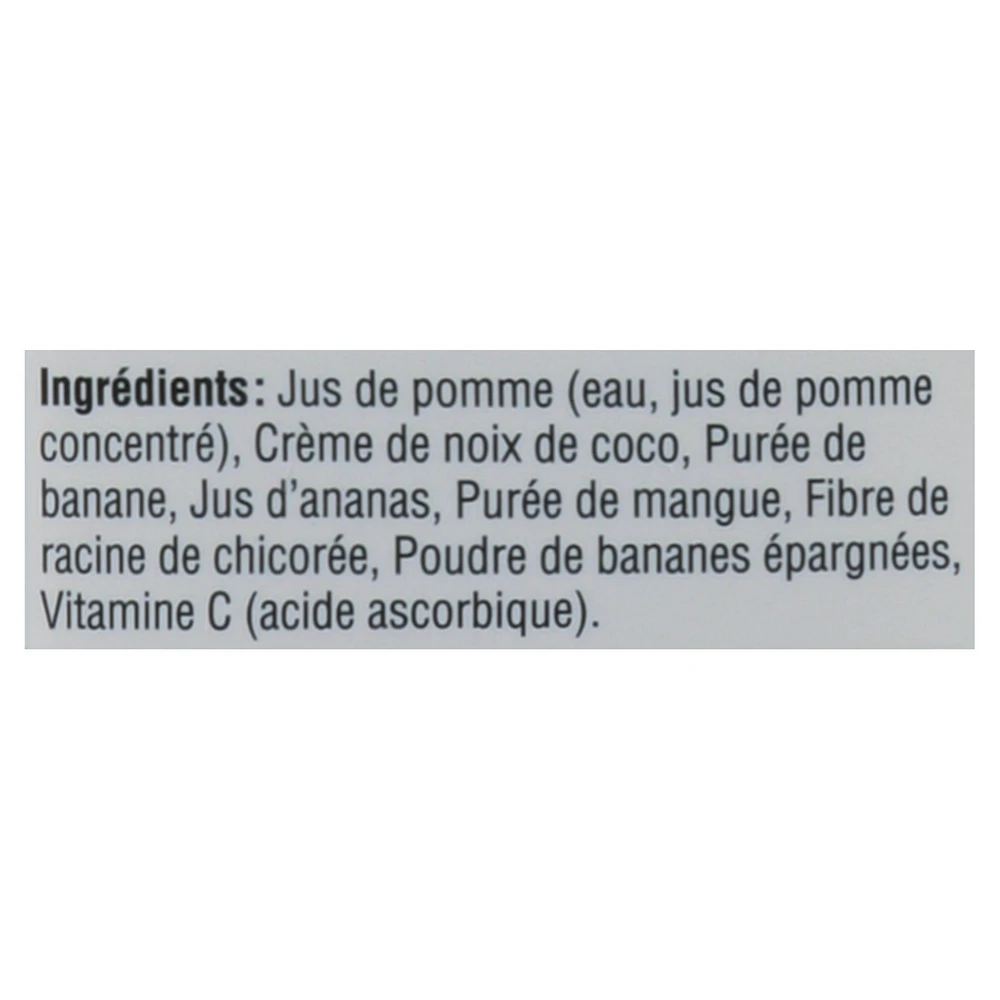 Smoothie aux fruits Happy Planet à la noix de coco et ananas