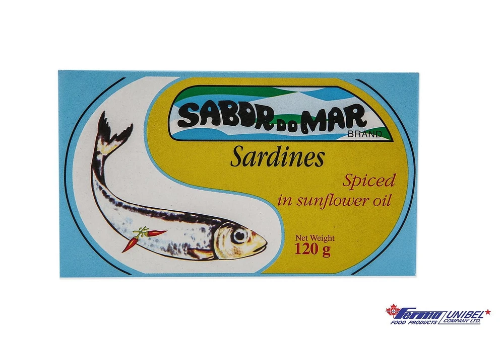 Sabor do mar sardines spiced, sell quantity 120g