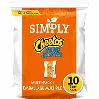 Simply Cheetos Puffs Cheddar Blanc Grignotines à saveur de fromage