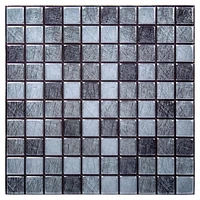 Truu Design 3D Metallic Square Self-Adhesive Peel and Stick Self-Adhesive Peel and Stick Wall Tiles
