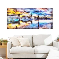 Tableau d'art en toile Design Art à motif de paysage urbain de Venise